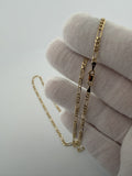 18" 14k Yellow Gold Figaro 2.5mm 4.44g