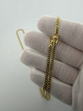 24" 10K Yellow Gold Cuban Chain 3mm 14.4g