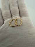 15mm 14k Yellow Gold Huggies 1.5g