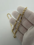 20" 14k Yellow Gold Rope 3.5mm 6.8g