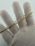 9" 14k Yellow Gold Herme$ Link 2.5mm 6.3g