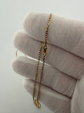 20" 14K Yellow Gold Curb 1.5mm 2.3g