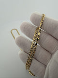 22" 14K Yellow Gold Curb 3.8mm 7.92g