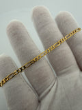 8" 14K Yellow Gold Figaro 3.5mm 3.4g