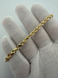 8" 14k Yellow Gold Rope 4.5mm 14.3g