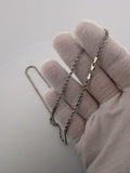 20 inch 2.5mm rope chain in 14K white gold, 9.6g, view 5 - Ott Family Jewelry