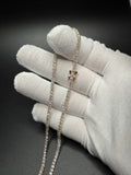 17" 14k Yellow Gold 10.01ctw E-F VS Lab Diamond Tennis Chain EGL Certified 2.8mm 14.48g