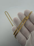 24" 14k Yellow Gold Cuban 3mm 18.0g
