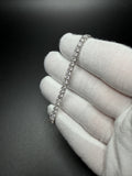 6.5" Silver Moissanite Tennis Bracelet 3mm 8.5g