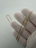 22" 14k Yellow Gold Franco 1mm 3.9g