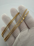 20 inch 2.5mm rounded box chain in 14K yellow gold, 6.4g, view 5 - Ott Family Jewelry