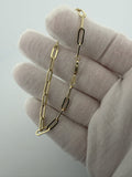 7" 14k Yellow Gold Paperclip 4mm 1.82g