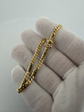 7.25" 4mm solid 10K yellow gold Cuban link bracelet, 8.6g – Ott Family Jewelry (5)