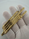 22" 5mm solid 14K yellow gold Cuban link chain, 42.74g – Ott Family Jewelry (5)