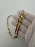 21 inch 6mm handmade Cuban link chain in 18K yellow gold, 75.0g, view 5 - Ott Family Jewelry