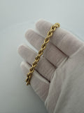 8" 14K Yellow Gold Rope 6mm 7.23g