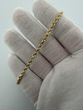 8" 14k Yellow Gold Rope 3mm 6.33g