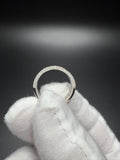 Size 10 Silver 2ctw VS/VVS 3 Row Lab Diamond Ring 5.6g