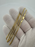 18" 10k Yellow Gold Cuban 2mm 5.66g