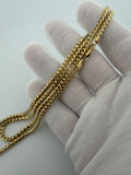 26" 14K Yellow Gold Franco 3mm 34.84g
