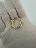 25mm x 2mm 14K yellow gold hoop earrings, 1.85g – Ott Family Jewelry (5)