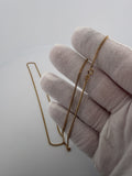 22 inch 1.75mm Cuban link chain in 14K yellow gold, 4.7g, view 5 - Ott Family Jewelry
