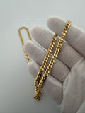 24" 14K Yellow Gold Cuban 5mm 45.65g