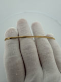 7" 14k Yellow Gold Cuban 2.7mm 4.3g