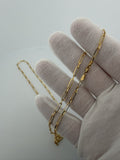24" 14K Yellow Gold Paperclip 3mm 7.2g
