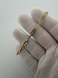 7.5" 14K Yellow Gold Paperclip 4.5mm 4.04g
