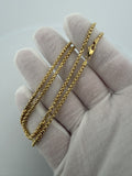 18" 14K Yellow Gold Rounded Box 2.5mm 6.9g