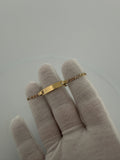 6" 3mm 14K yellow gold Figaro baby ID bracelet, 2.8g – Ott Family Jewelry (5)