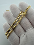 22" 4mm solid 10K yellow gold Cuban link chain, 24.2g – Ott Family Jewelry (5)