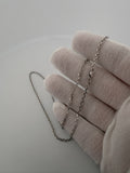 16" 14K White Gold Herme$ Chain 2mm 4.84g