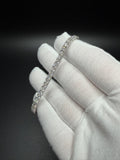 7" Silver 8ctw VS/VVS Lab Diamond Tennis Bracelet 4mm 11.8g