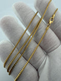 22" 14K Yellow Gold Franco 1.5mm 4.63g
