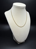 16" 10K Yellow Gold Cuban Chain 2mm 4.4g