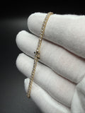 7" 14k Yellow Gold 3ctw+ F VS1 Lab Diamond Tennis Bracelet EGL Certified 5.4g