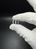 15mm Silver 2ctw VS/VVS Lab Diamond Inside Out Huggies 2.7g