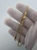24" 14K Yellow Gold Ice Chain 2.5mm 10.66g