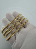 20" 14k Yellow Gold Cuban 4mm 25.2g