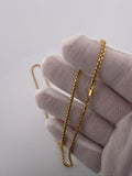 22" 14K Yellow Gold Rounded Box 2.5mm 6.91g