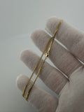 10" 1.75mm solid 14K yellow gold Cuban link anklet, 2.64g – Ott Family Jewelry (5)