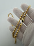 24" 14K Yellow Gold Franco 4mm 54.3g