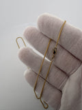 22" 14K Yellow Gold Franco 1.3mm 3.96g