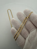24 inch 3.5mm curb chain in 14K yellow gold, 8.4g, view 5 - Ott Family Jewelry