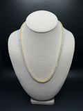 20" 4mm gold over silver moissanite tennis chain, 36.34ctw D VVS1, 28g – Ott Family Jewelry (5)