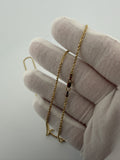 22" 14K Yellow Gold Rope 1.5mm 4.7g