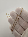 20" 14k Yellow Gold Curb 1.5mm 2.35g