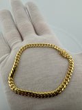 7.5" 10k Yellow Gold Cuban 5mm 14.2g